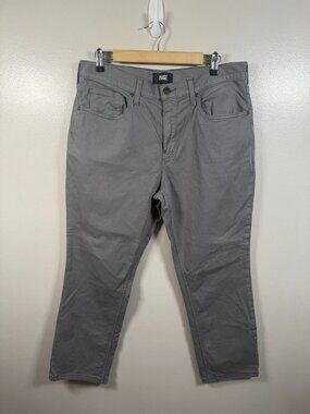 Paige Federal Jeans Mens Size 36x28 Slim Fit Straight Leg Brushed Nickel Gray
